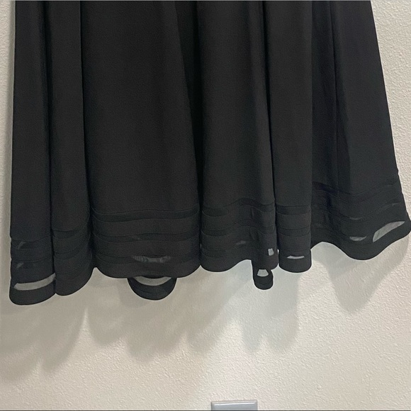 Jessica Howard Mesh Trim Black Dress 16W - Picture 9 of 11